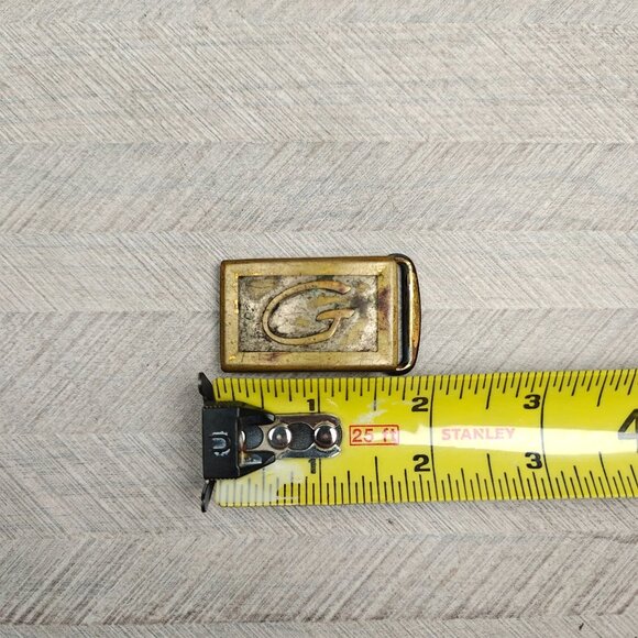 Vintage Hickok USA Art Deco Monogram Letter G Belt Buckle Zn Alloy Master Plate - Picture 2 of 5